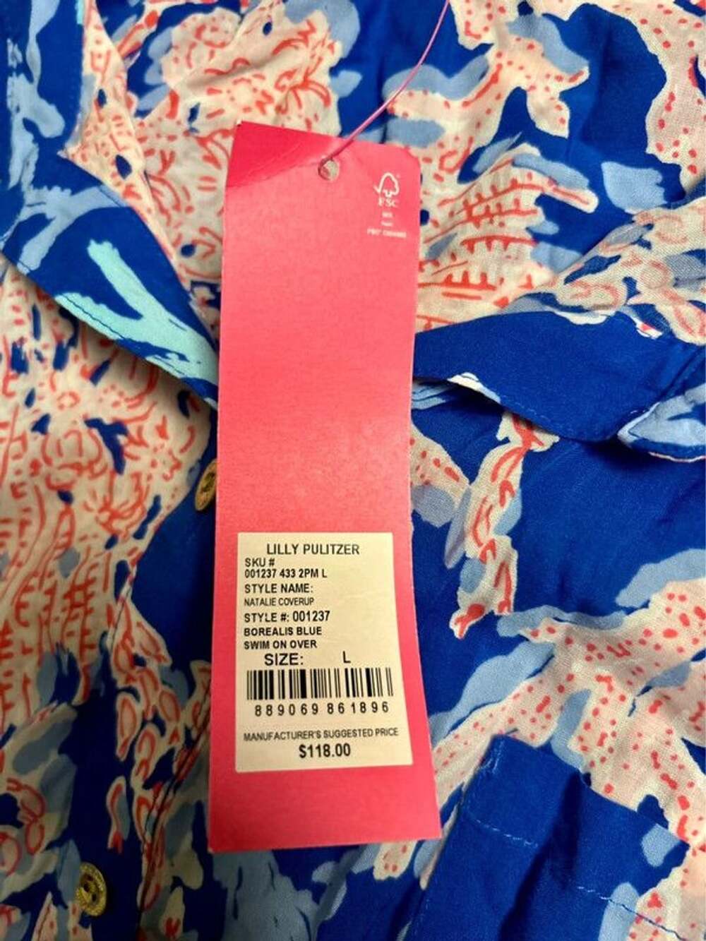 NWT Lilly Pulitzer Natalie Covercup
